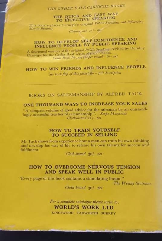 Book: How to stop worrying and start living - Dale Carnegie