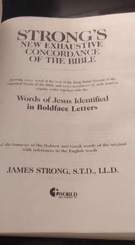 Book: Strong's Concordance of the BIBLE - James Strong