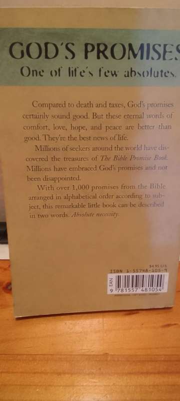 Book:  The Bible promise Book - Gods promises (KJV)