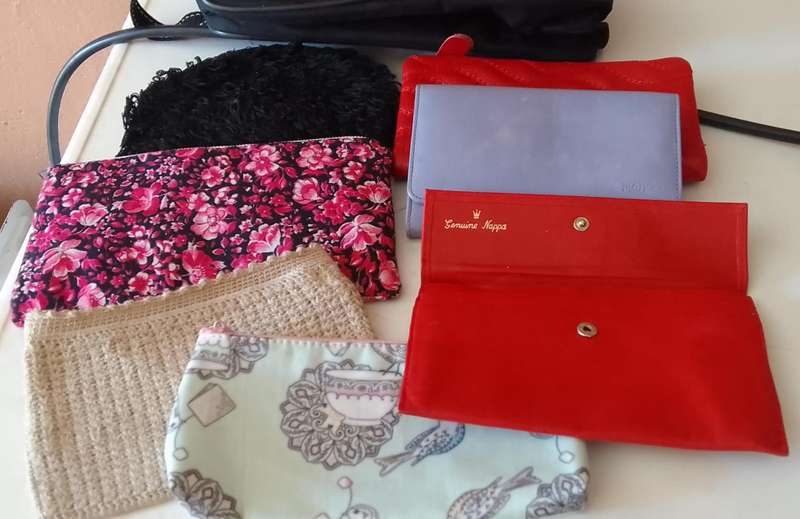 Wallets and make up bags for sale for ladies