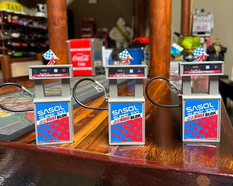 Sasol petrol pumps - AMA- Glug - Glug - vintage collectible