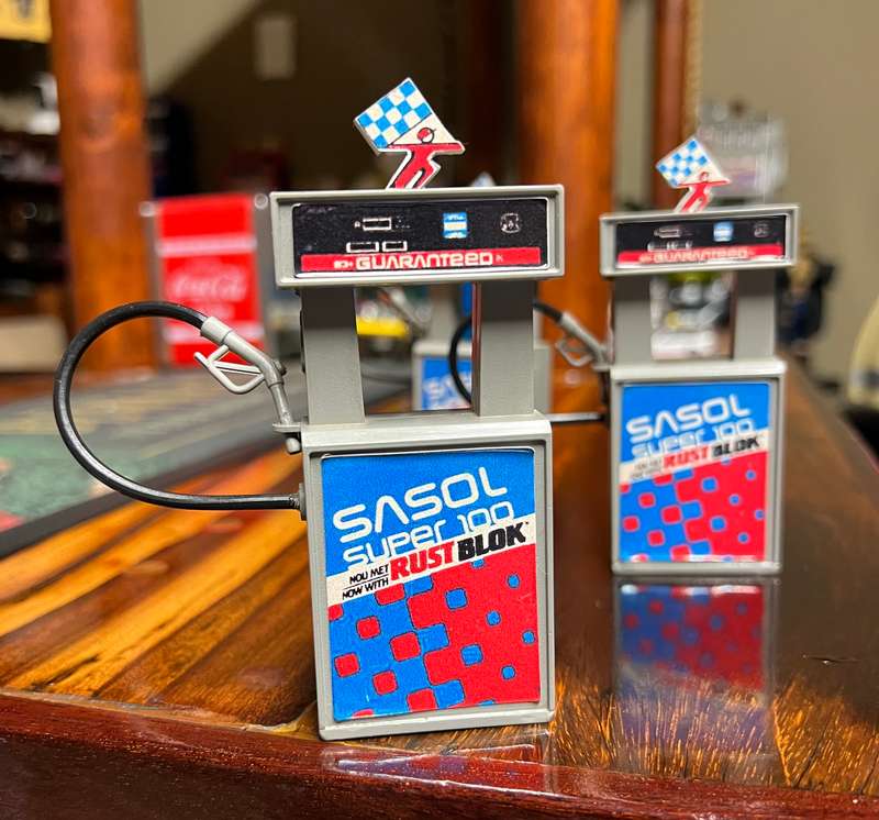 Sasol petrol pumps - AMA- Glug - Glug - vintage collectible