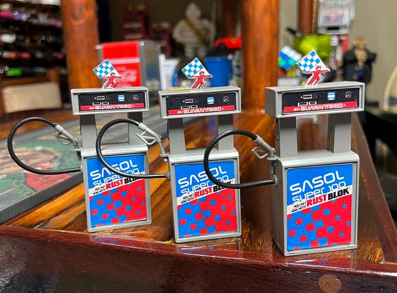 Sasol petrol pumps - AMA- Glug - Glug - vintage collectible
