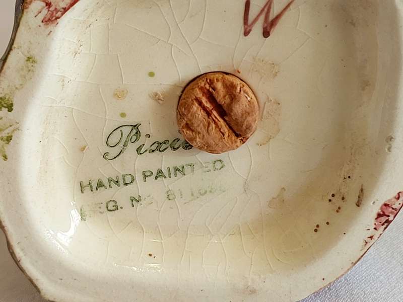 A scarce English Royal Winton Grimwades Pixie Hand-painted Earthenware Sugar Shaker circa 1936