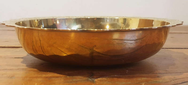 Lovely Brass decorated engraved bowl