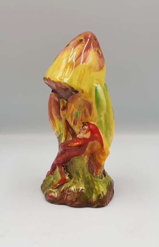 A scarce English Royal Winton Grimwades Pixie Hand-painted Earthenware Sugar Shaker circa 1936