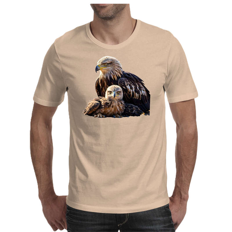 Wildlife print- EAGLE men's T-shirt 100% cotton