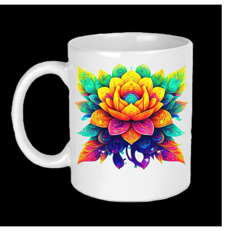 AAAgrade FLOWER Ceramic Mug 325ml dishwasher/microwave safe
