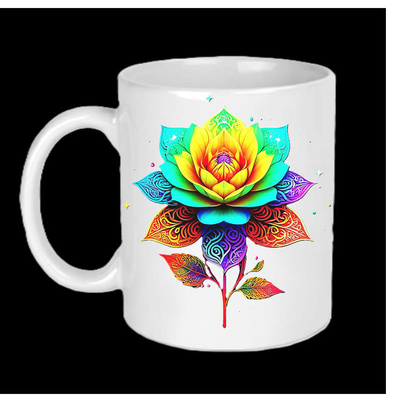 AAAgrade FLOWER Ceramic Mug 325ml dishwasher/microwave safe