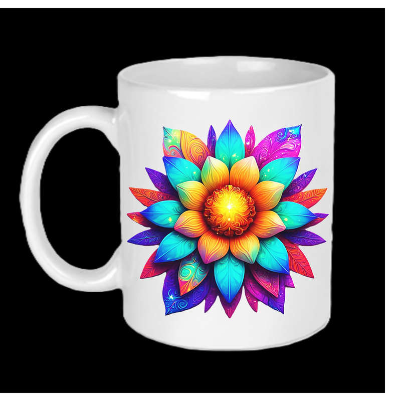 AAAgrade FLOWER Ceramic Mug 325ml dishwasher/microwave safe