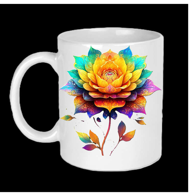 AAAgrade FLOWER Ceramic Mug 325ml dishwasher/microwave safe