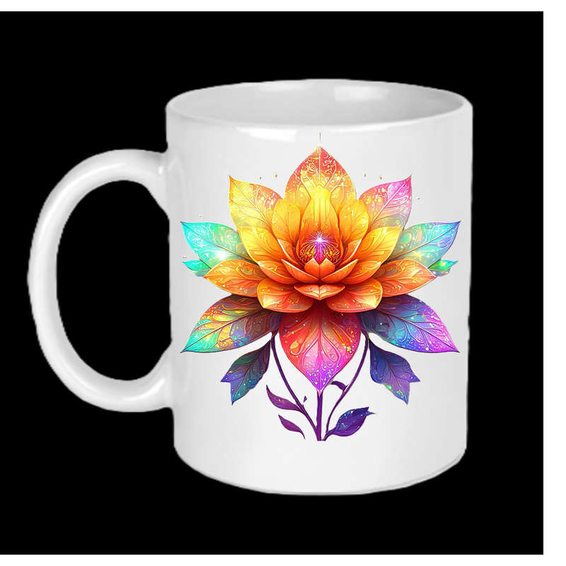 AAAgrade FLOWER Ceramic Mug 325ml dishwasher/microwave safe