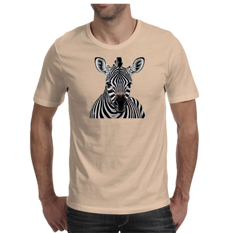 Wildlife print- ZEBRA men's T-shirt 100% cotton