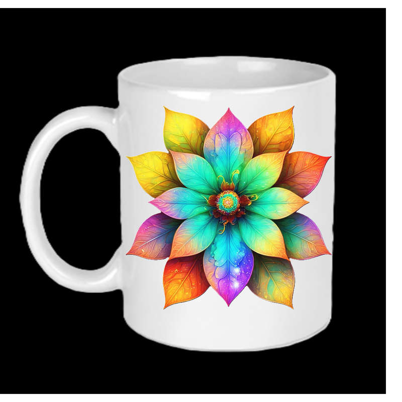 AAAgrade FLOWER Ceramic Mug 325ml dishwasher/microwave safe