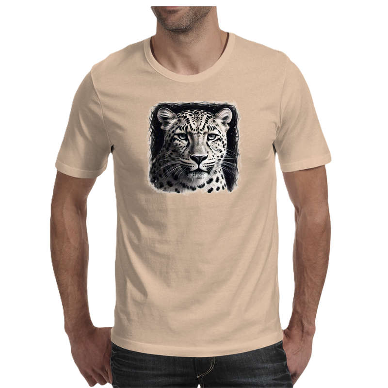 Wildlife print- LEOPARD men's T-shirt 100% cotton