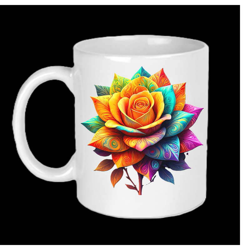 AAAgrade FLOWER Ceramic Mug 325ml dishwasher/microwave safe