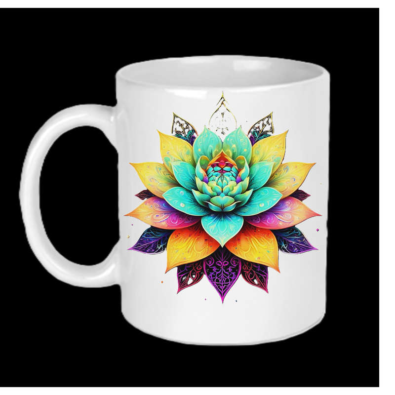 AAAgrade FLOWER Ceramic Mug 325ml dishwasher/microwave safe
