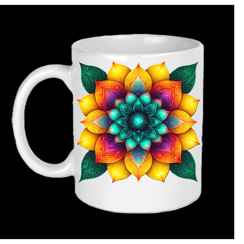 AAAgrade FLOWER Ceramic Mug 325ml dishwasher/microwave safe