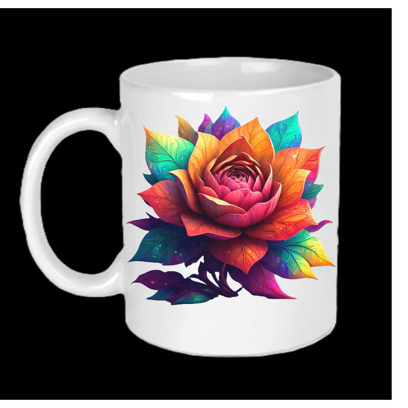 AAAgrade FLOWER Ceramic Mug 325ml dishwasher/microwave safe