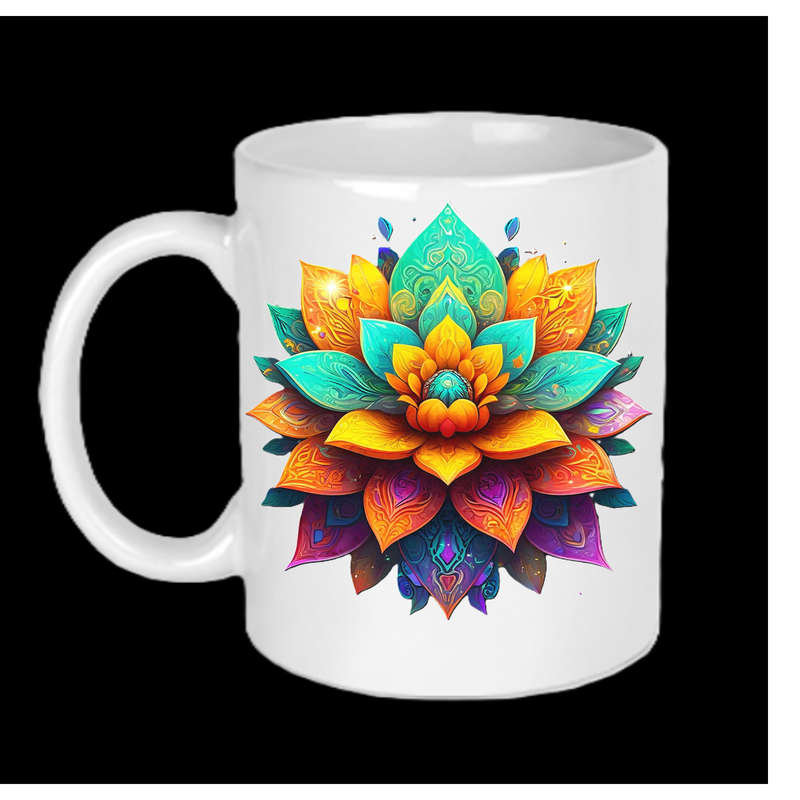 AAAgrade FLOWER Ceramic Mug 325ml dishwasher/microwave safe