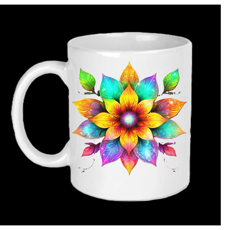 AAAgrade FLOWER Ceramic Mug 325ml dishwasher/microwave safe