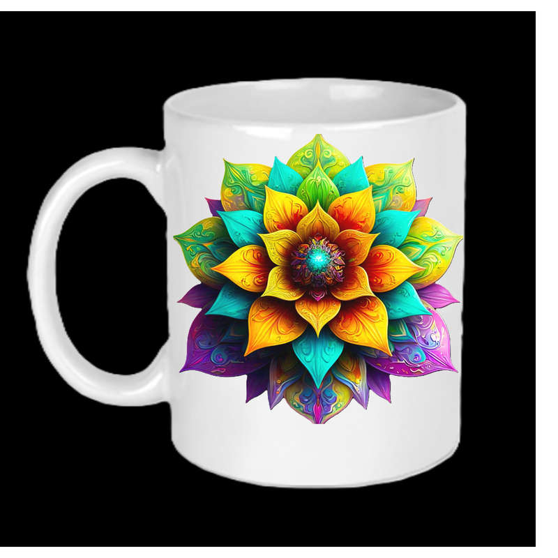 AAAgrade FLOWER Ceramic Mug 325ml dishwasher/microwave safe