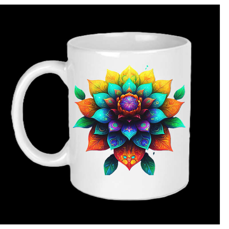 AAAgrade FLOWER Ceramic Mug 325ml dishwasher/microwave safe
