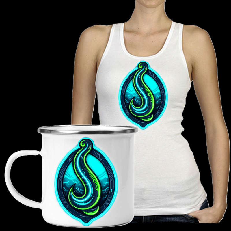 Ladies Vest & Enamel Mug Combo Fishing