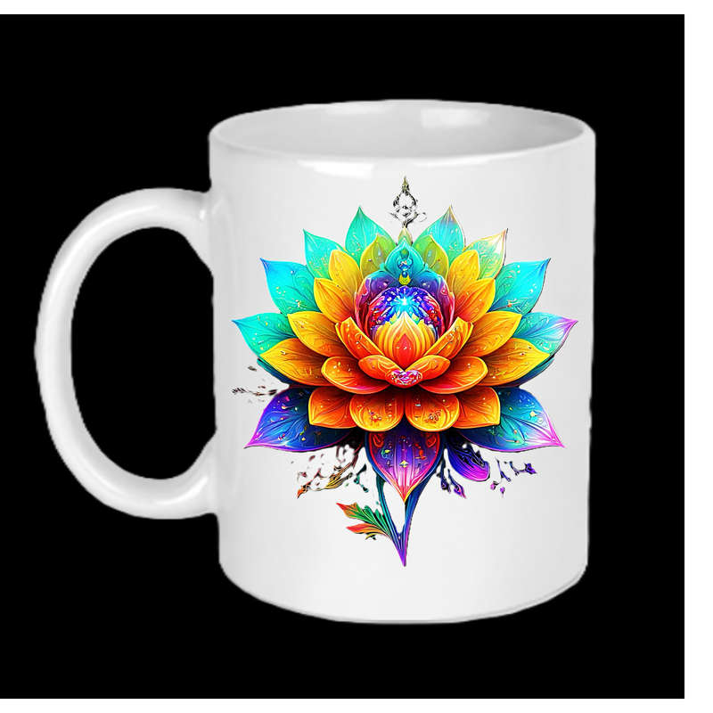 AAAgrade FLOWER Ceramic Mug 325ml dishwasher/microwave safe