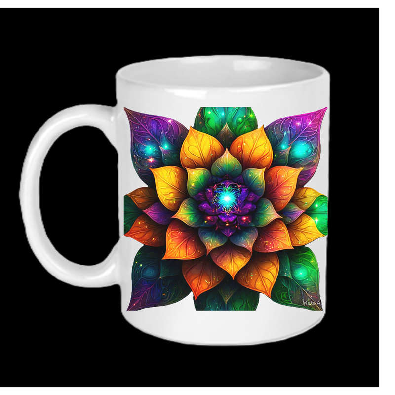 AAAgrade FLOWER Ceramic Mug 325ml dishwasher/microwave safe