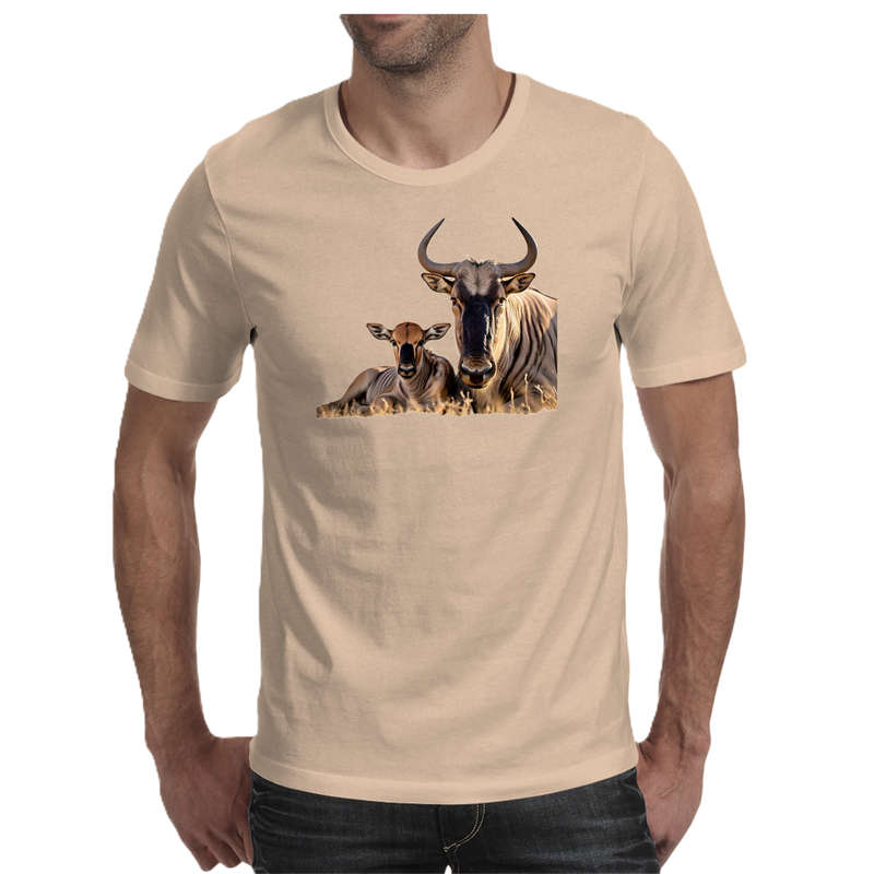 Wildlife print- KUDU men's T-shirt 100% cotton