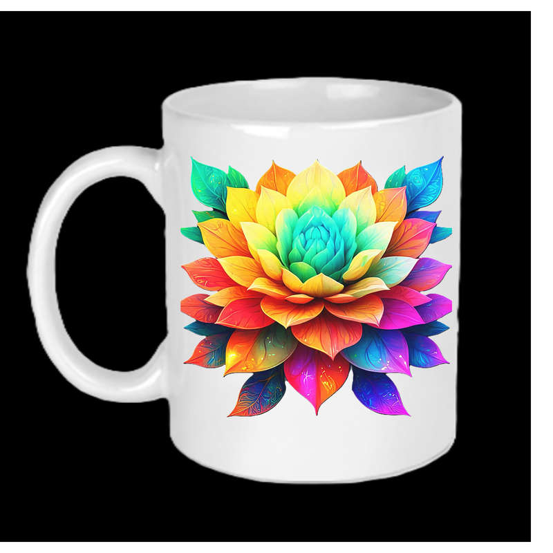 AAAgrade FLOWER Ceramic Mug 325ml dishwasher/microwave safe
