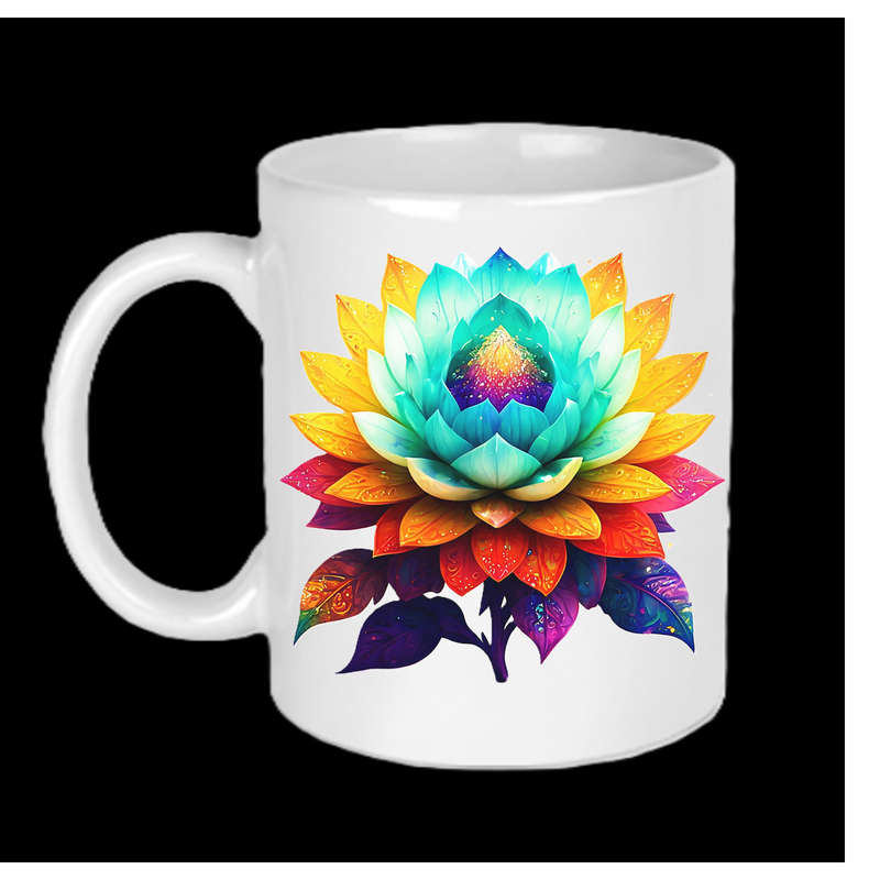 AAAgrade FLOWER Ceramic Mug 325ml dishwasher/microwave safe