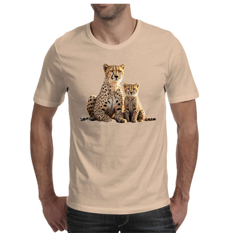 Wildlife print- LEOPARD men's T-shirt 100% cotton