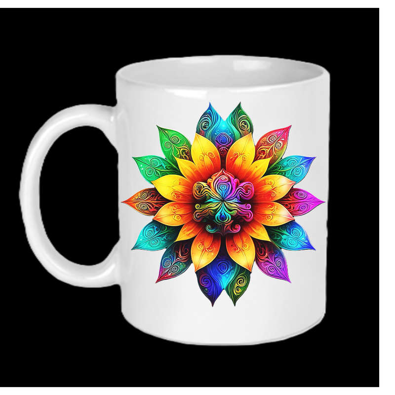 AAAgrade FLOWER Ceramic Mug 325ml dishwasher/microwave safe
