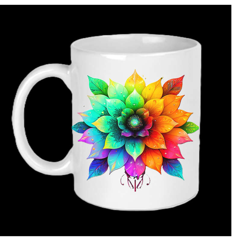 AAAgrade FLOWER Ceramic Mug 325ml dishwasher/microwave safe