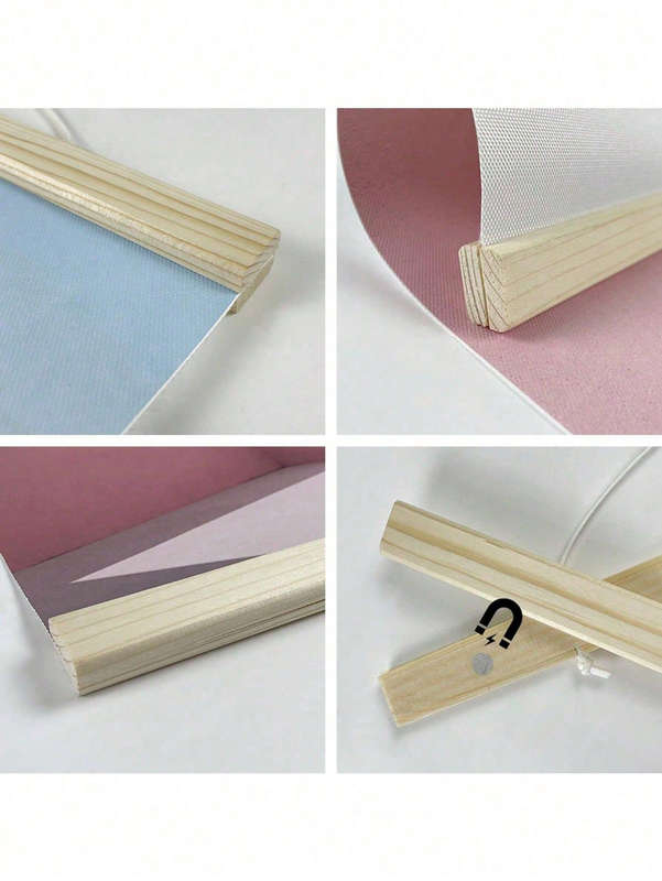Magnetic Solid Natural Wooden Poster Hanger Frame (32cm) - To Fit A3-Size Photo, Poster, Art