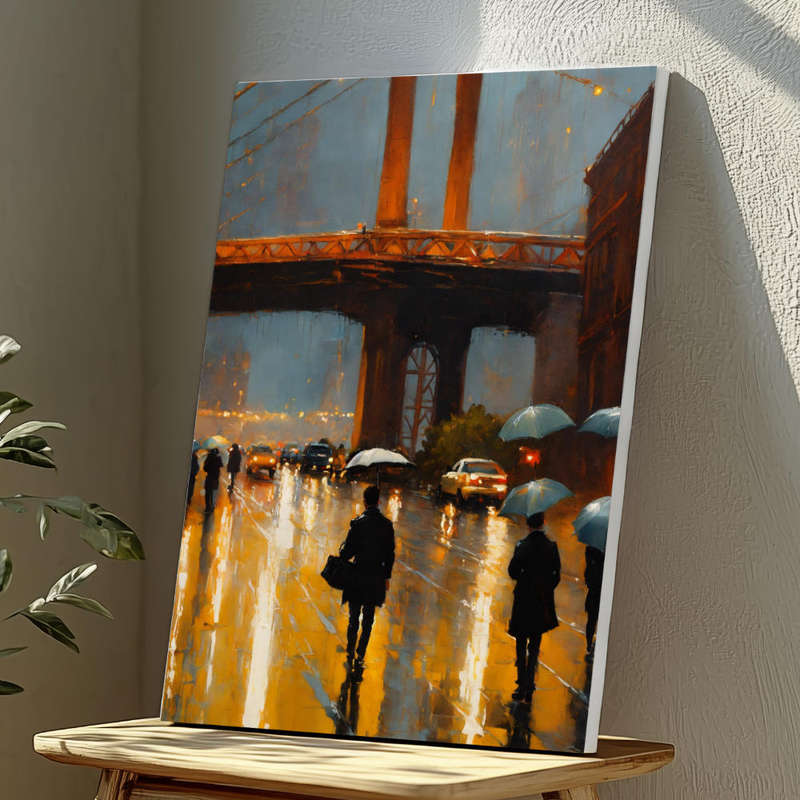 Wall Art Decor Print Mounted on Wooden Board - Vibrant, Elegant and Ready to Hang