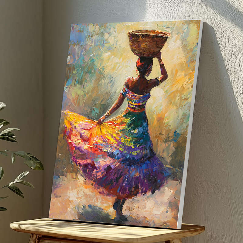 Wall Art Decor Print Mounted on Wooden Board - Vibrant, Elegant and Ready to Hang