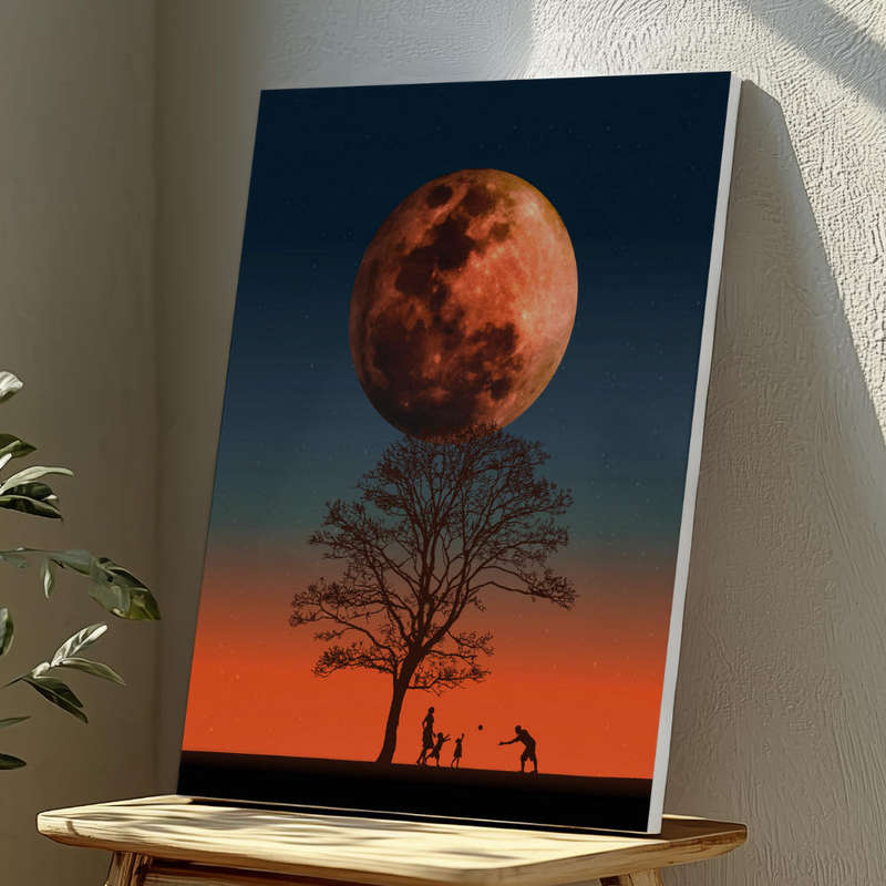 Wall Art Decor Print Mounted on Wooden Board - Vibrant, Elegant and Ready to Hang