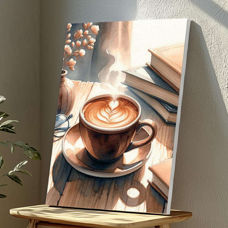 Wall Art Decor Print Mounted on Wooden Board - Vibrant, Elegant and Ready to Hang