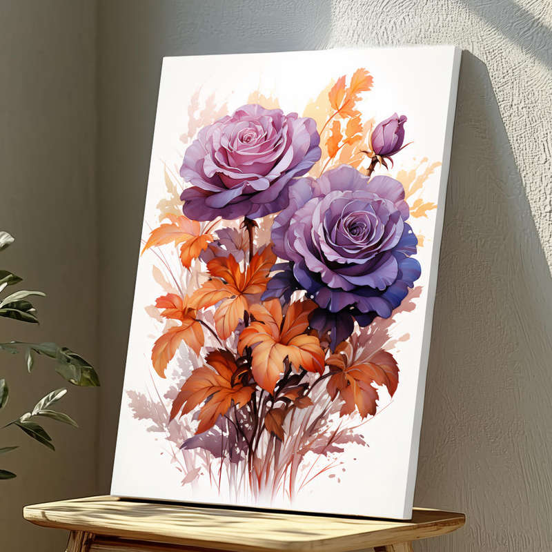 Wall Art Decor Print Mounted on Wooden Board - Vibrant, Elegant and Ready to Hang