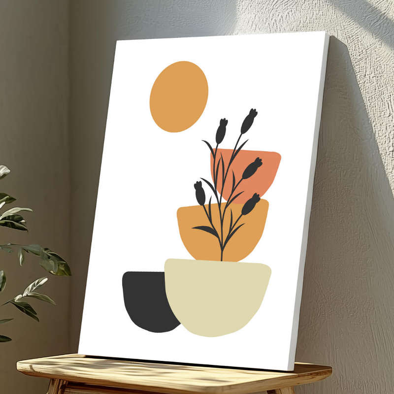 Wall Art Decor Print Mounted on Wooden Board - Vibrant, Elegant and Ready to Hang
