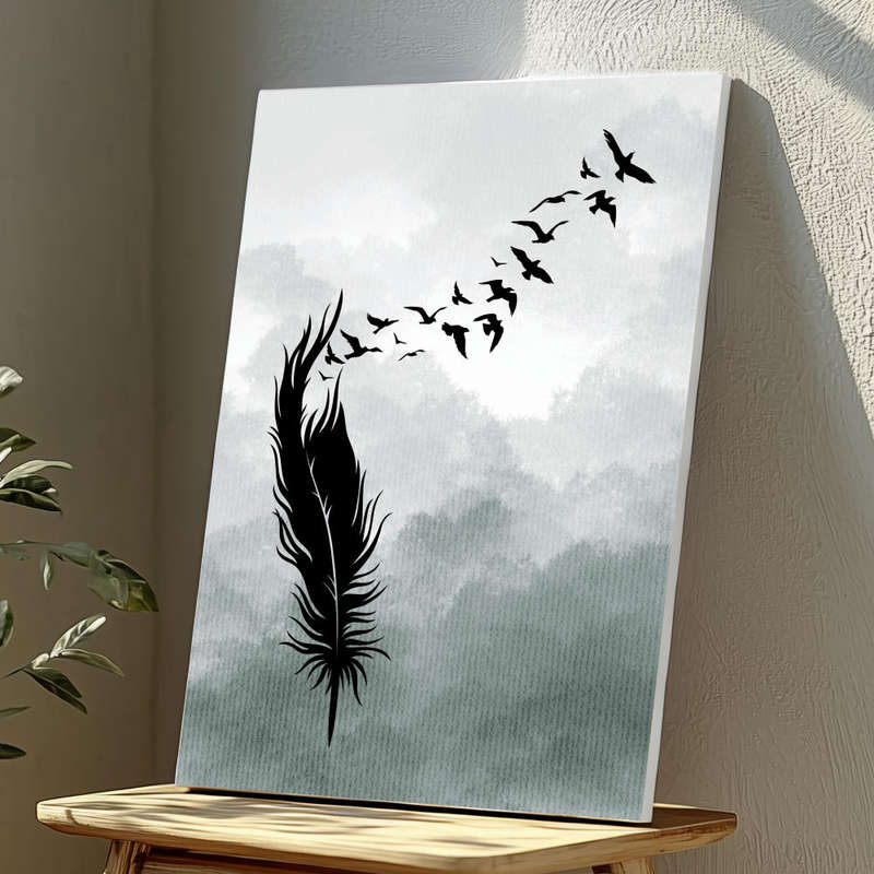Wall Art Decor Print Mounted on Wooden Board - Vibrant, Elegant and Ready to Hang