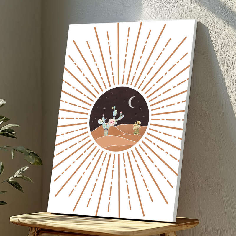 Wall Art Decor Print Mounted on Wooden Board - Vibrant, Elegant and Ready to Hang