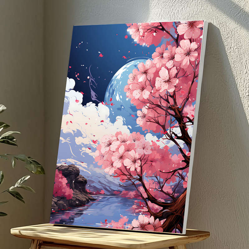 Wall Art Decor Print Mounted on Wooden Board - Vibrant, Elegant and Ready to Hang