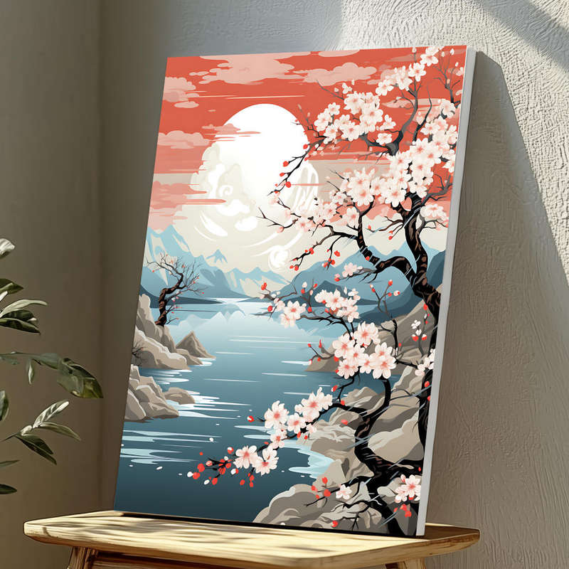 Wall Art Decor Print Mounted on Wooden Board - Vibrant, Elegant and Ready to Hang