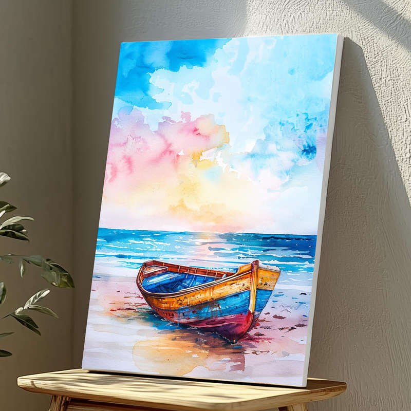 Wall Art Decor Print Mounted on Wooden Board - Vibrant, Elegant and Ready to Hang
