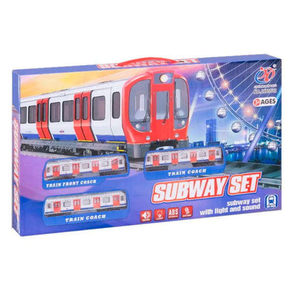 Subway Train Track with Lights and Sound Set - Toys for Kids