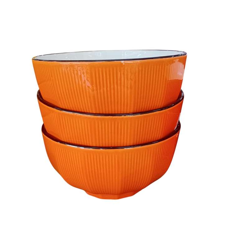 Set Of 4 Stackable Ceramic Cereal Bowls